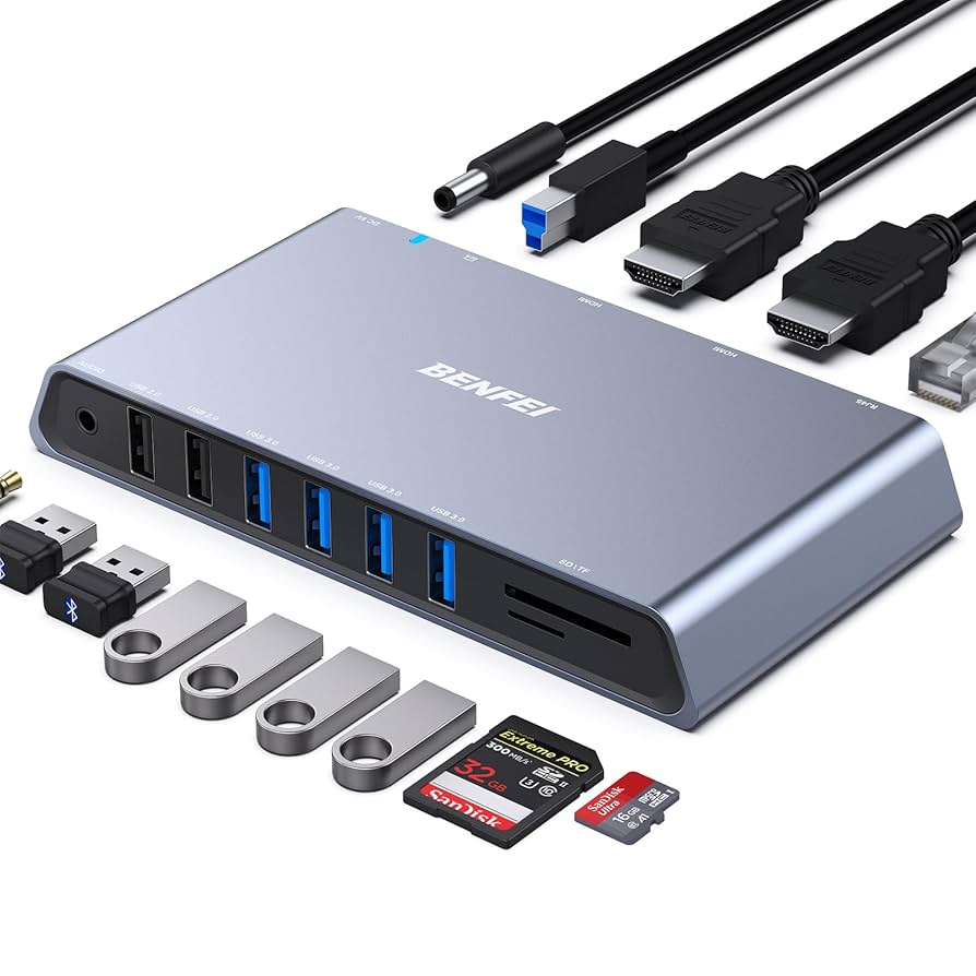 在庫処分iDsonix12 in 1 USB C ドッキング ステーション Amazon | BENFEI 12-in-1 USB 3.0 USB-C ドッキングステーション