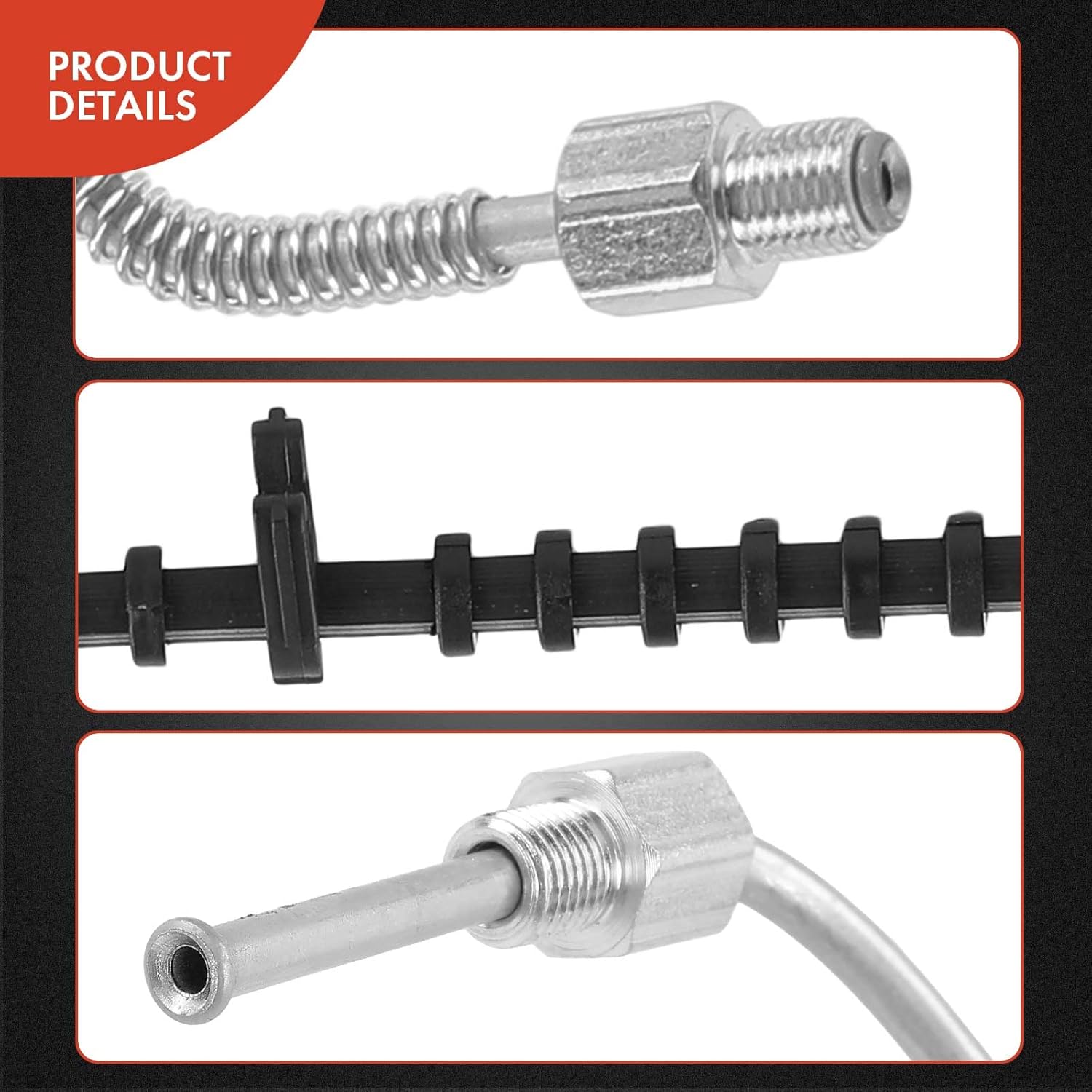 A-Premium Rear Driver Side Brake Hydraulic Hose Compatible with Select Chrysler and Dodge Models - Town & Country 2004-2007, Voyager 2001-2003, Caravan 01-07, Grand Caravan 01-02 - Replace# 4721323AD