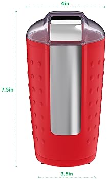 Vremi Electric Coffee Grinder - 150 Watt Portable Coffee Bean Grinder with Easy Touch Settings Stainless Steel Blades...