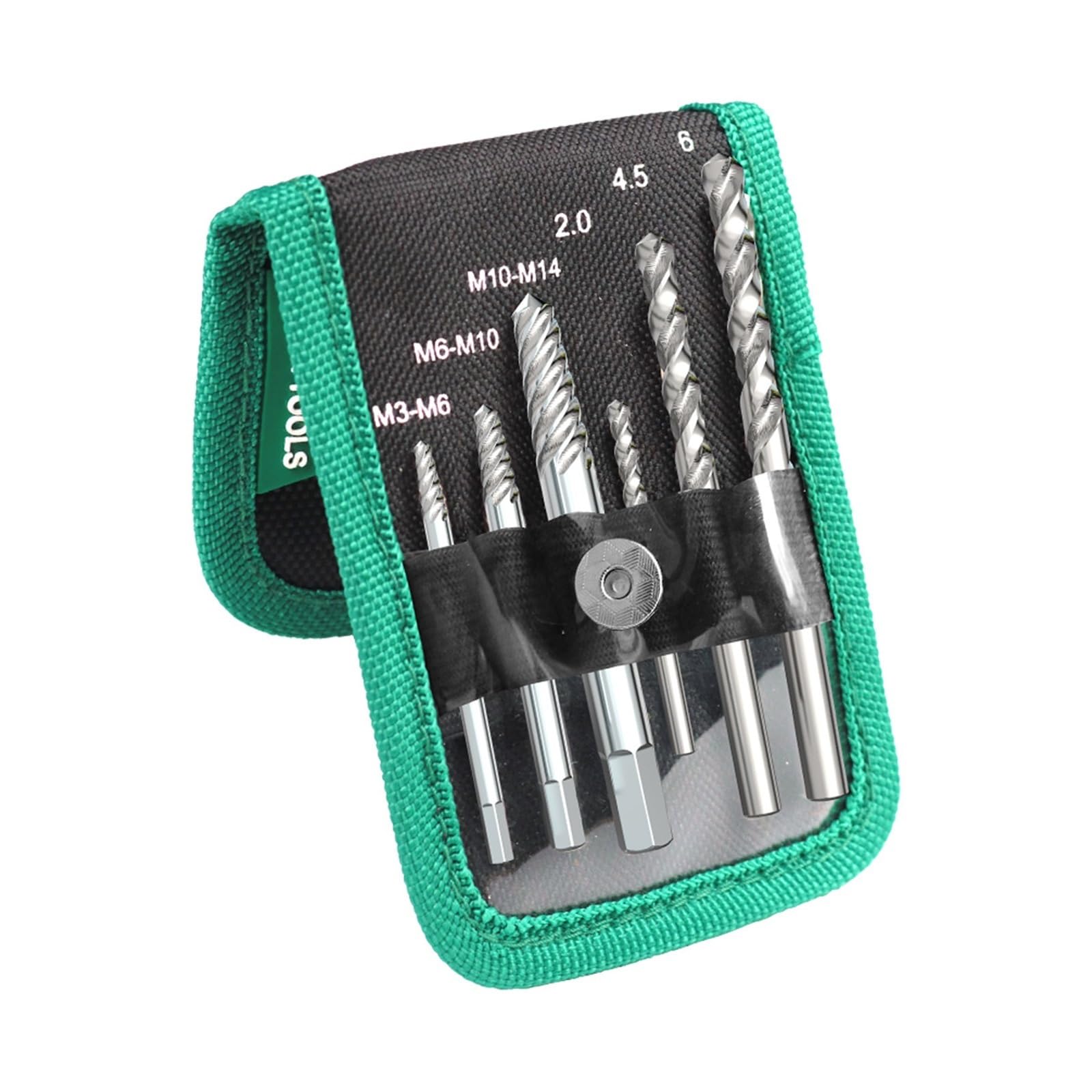 Extractor de tornillos dañados Kit extractor de tornillos dañados, juego de herramientas profesional for quitar pernos, tuercas y espárragos rotos con brocas fáciles de extraer.