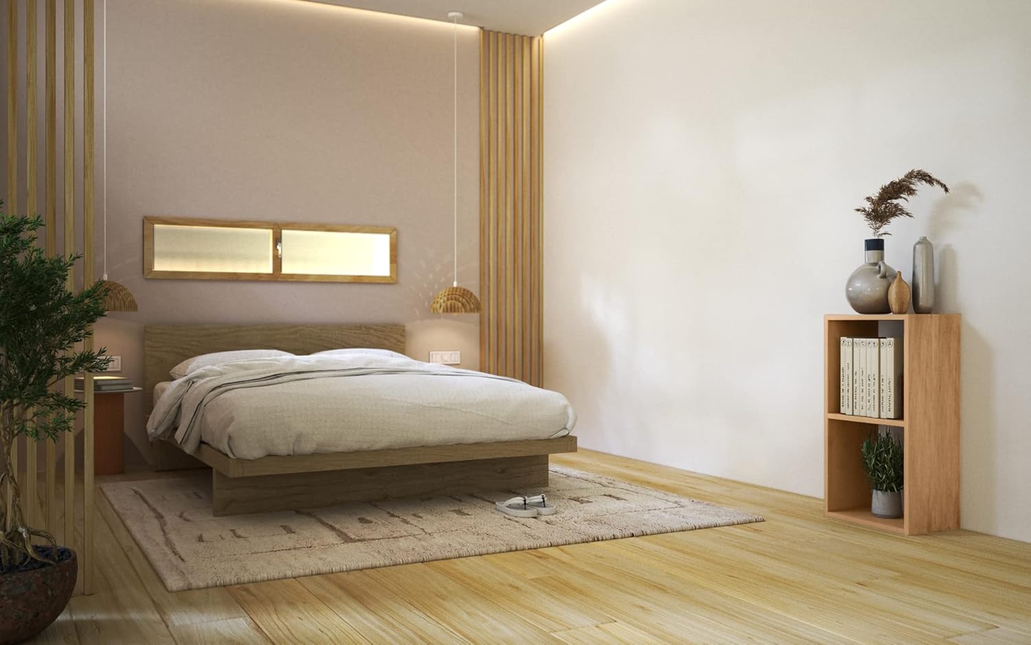 MUJI 37263154 Stacking Shelf, 2 Tiers, Oak Wood, Width 16.5 x Depth 11.2 x Height 32.1 inches (42 x 28.5 x 81.5 cm)