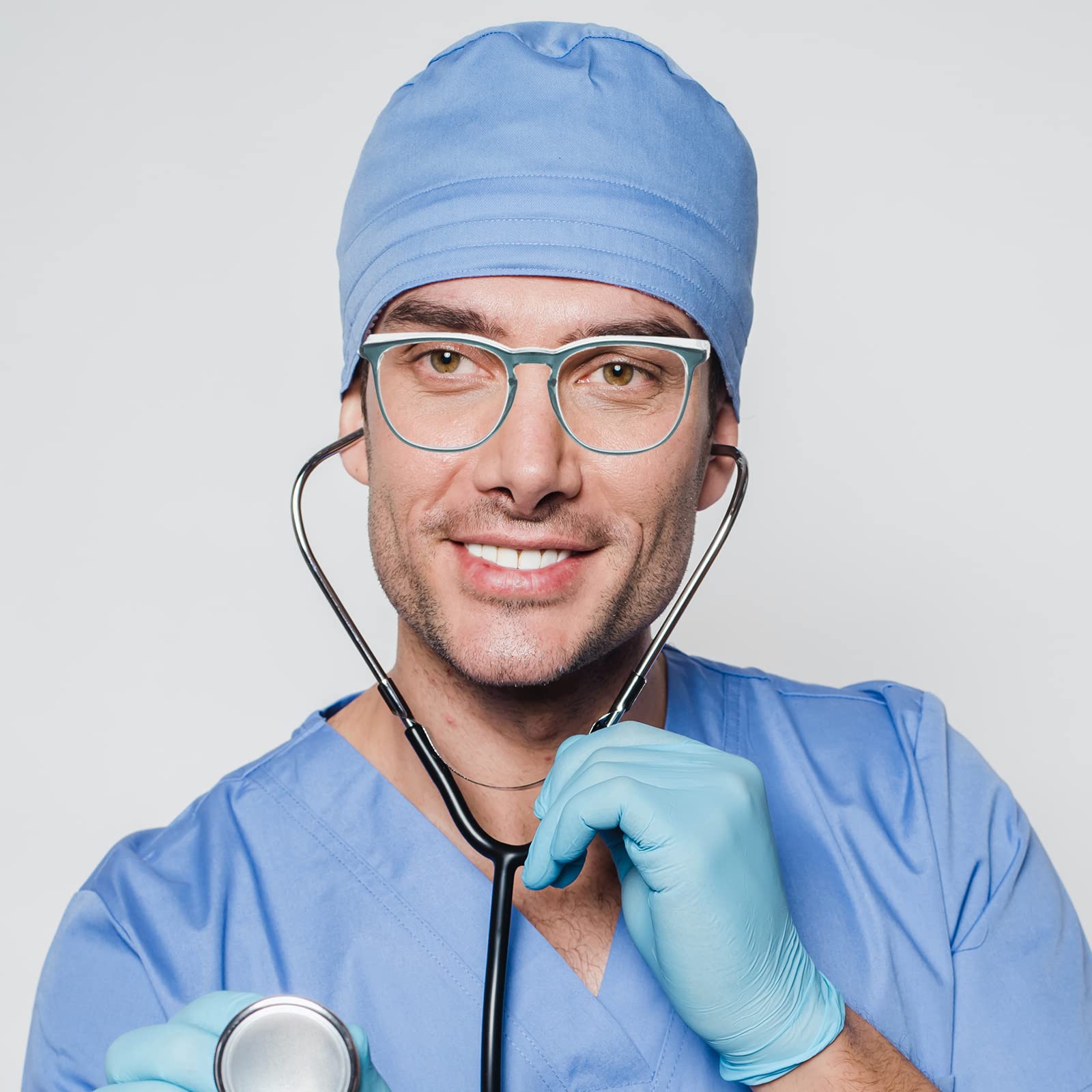 Gafas de seguridad para hombres, mujeres, enfermeras, antivaho, elegantes, cómodas, con protectores laterales, protección ocular para adultos