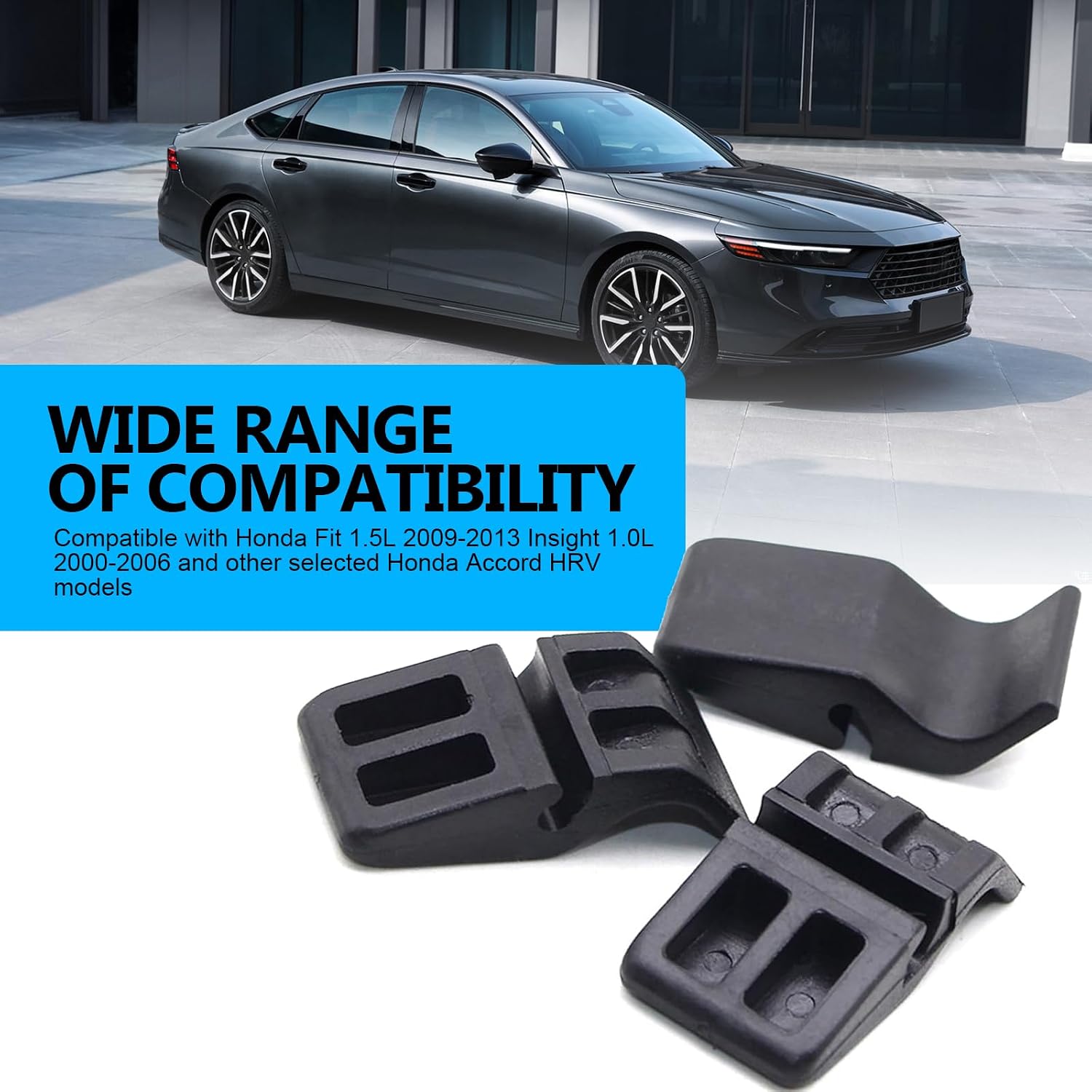 2 PCS Car Air Filter Clip, Intake Filter Box Housing Assembly Clip, Air Filter Box Accessory Clip Replacement Parts, Compatible with Honda Accord Odyssey Fit City Binzhi XRV (Black) image 4