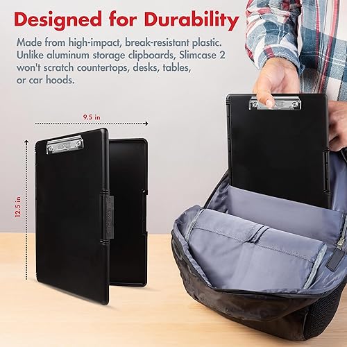 Miniatura 3 de Dexas Slimcase 2 3517-91 - Portapapeles de almacenamiento con apertura lateral color negro