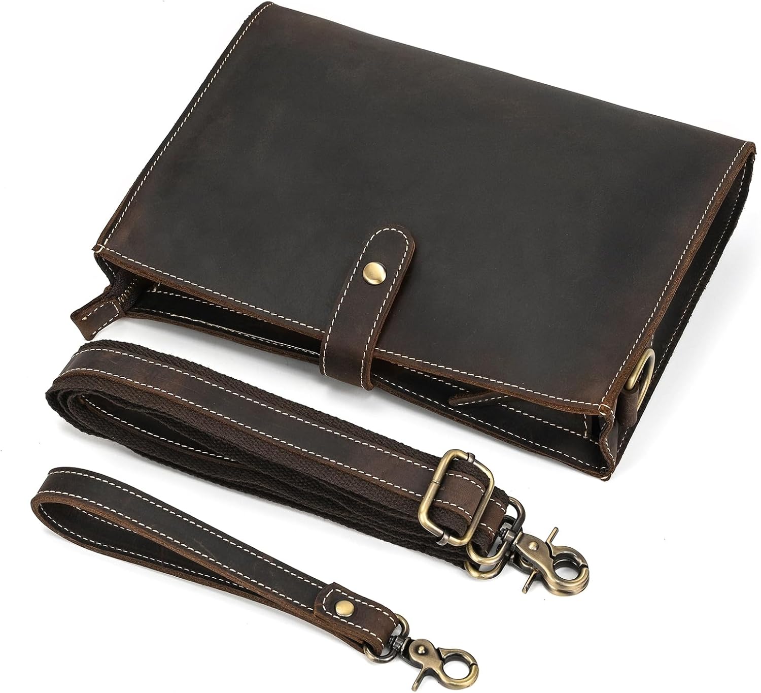 [wifreo] セカンドバッグ 本革 メンズ クラッチバッグ レザー ミニショルダーバッグ パーティー 結婚式 紳士用 (ライトブラウン) wifreo] セカンドバッグ 本革 メンズ クラッチバッグ レザー ミニ