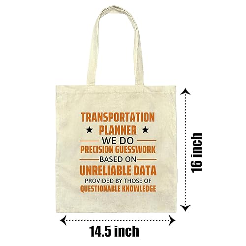 Miniatura 2 de Transportation Planner guesswork based on unreliable data provided funny Natural White Multicolor Canvas Tote Bag