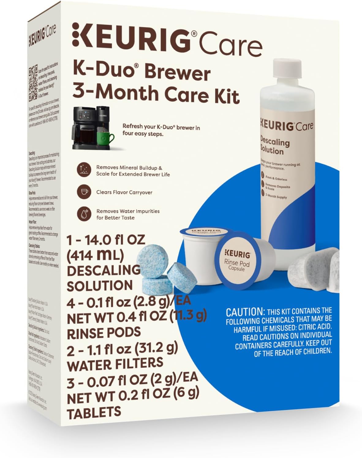 Keurig K-Duo 3 Month Care Brewer Maintenance Kit