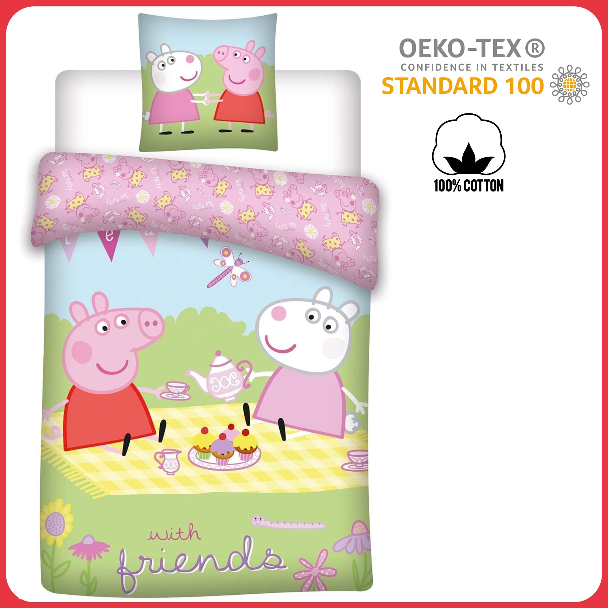 Peppa Pig Compleanno 035 Peppa Pig - Biancheria Da Letto Per - 12