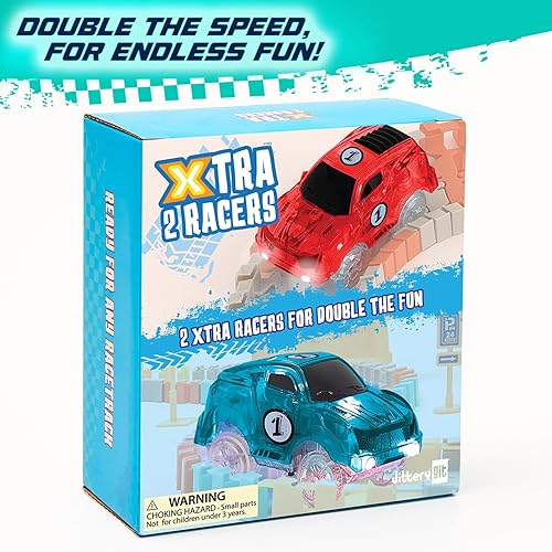 Miniatura 21 de JITTERYGIT Autos de repuesto para pistas – Accesorios adicionales de coche de carreras para dinosaurio pista de carreras y juguete de tren