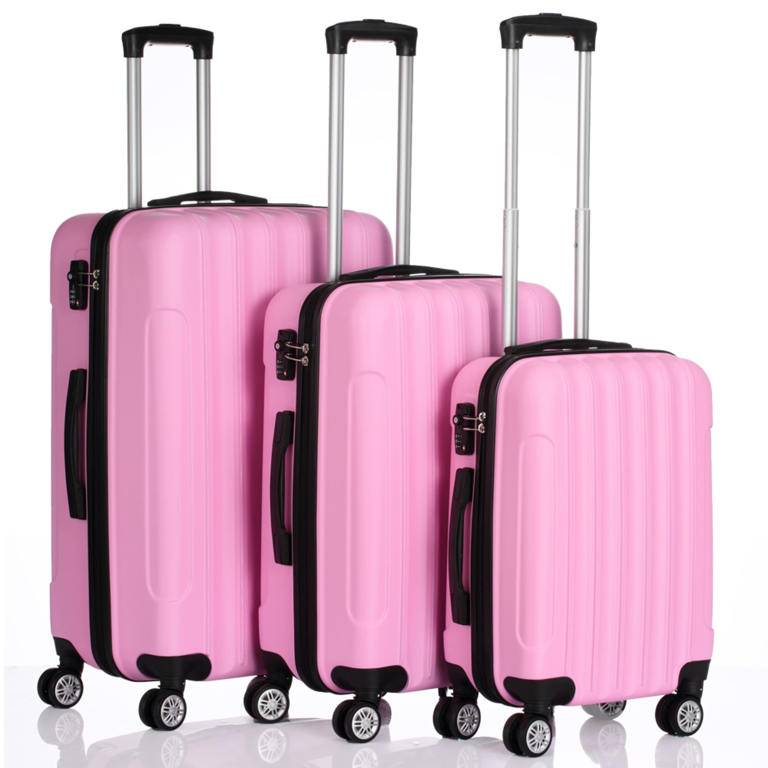 WEI WEI GLOBAL 3-in-1 Multifunctional Traveling Storage Suitcases - Lightweight Carry Ons with TSA Lock - Travel Luggage