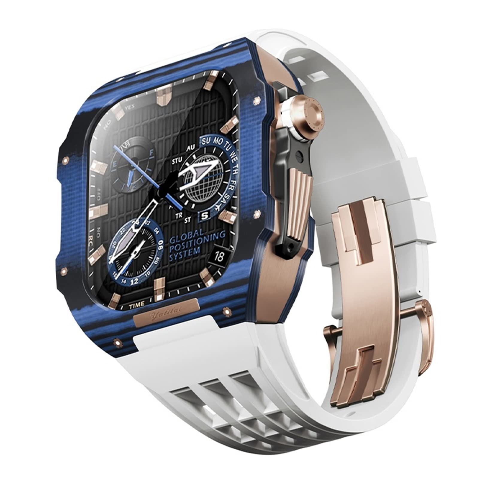 Kit modification bracelet carbone pour Apple Watch 44 45mm agate - 8
