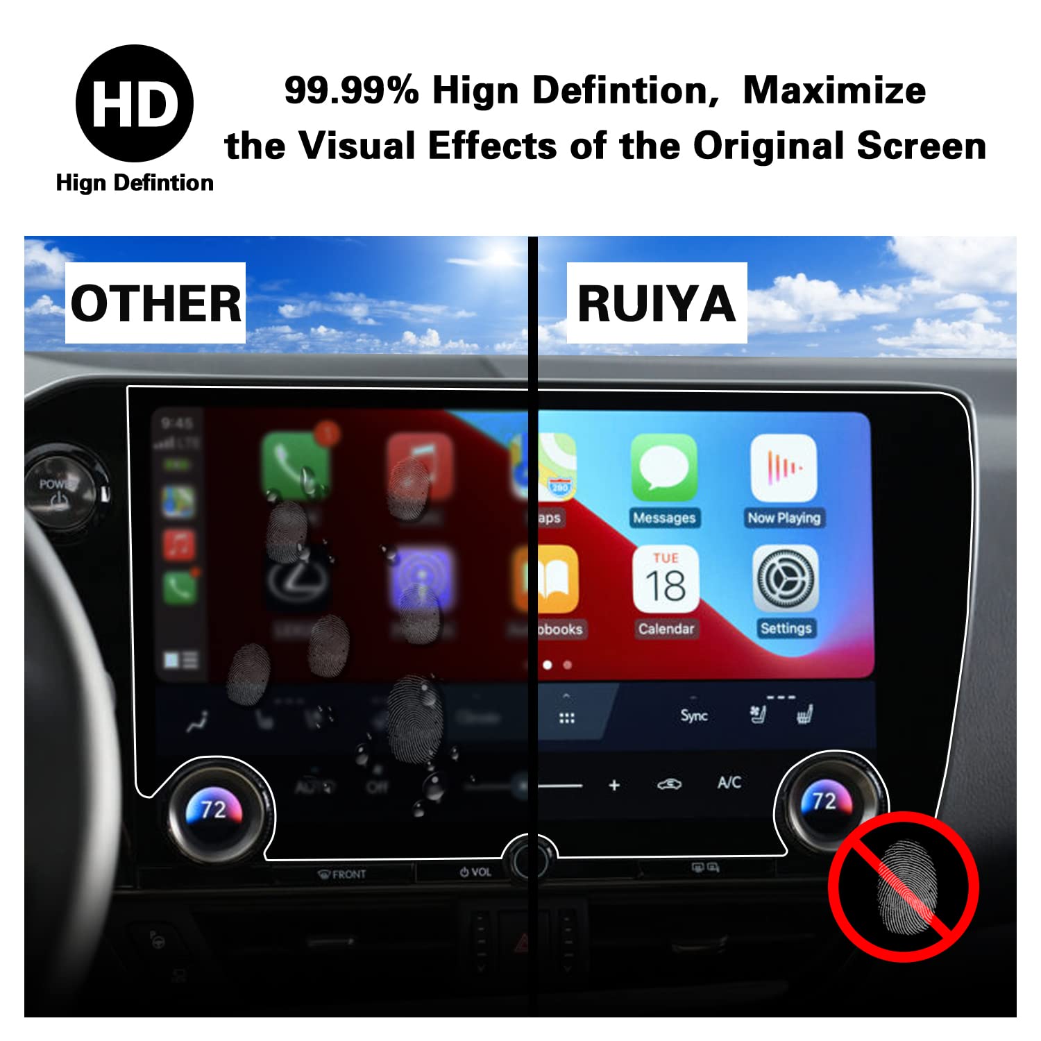 Protector De Pantalla De Vidrio Templado Para Lexus NX 2022-2023 - 14 Pulgadas, Compatible Con Pantalla Táctil