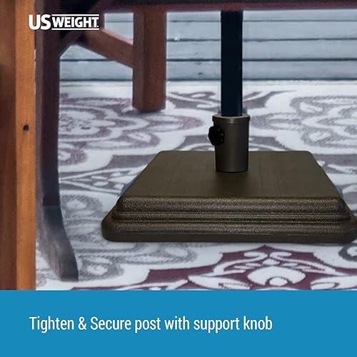 Miniatura 5 de Base de sombrilla de peso de 40 libras diseñada para ser utilizada con una mesa de patio