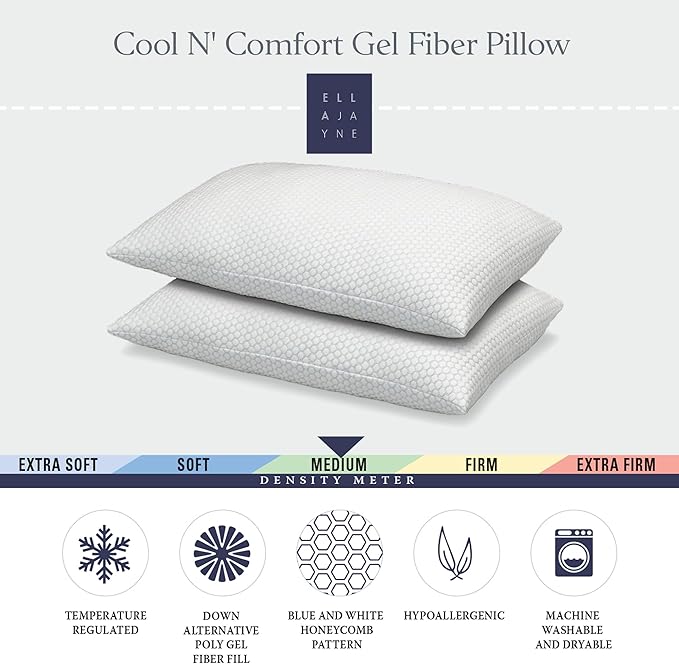 Set 2 Almohadas Fibra Siliconada Queen Refrescante miniatura 2