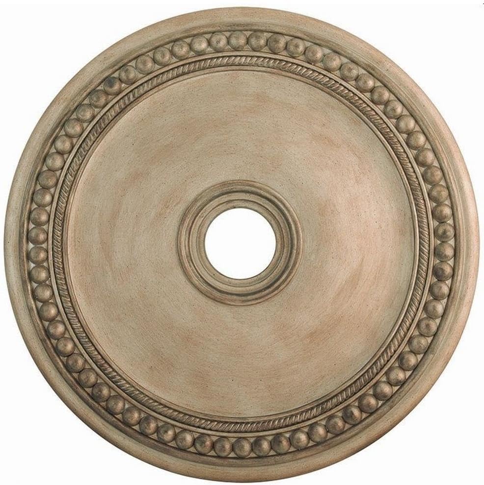 Ceiling Medallion in Style 30 inches Wide by 2.5 inches High-Antique Silver Leaf Finish 218-Bel-4402280