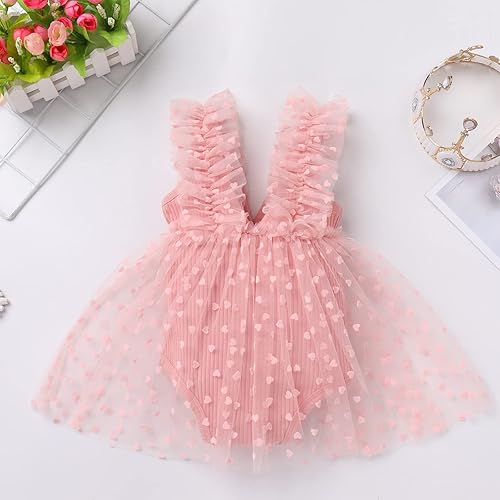 Miniatura 4 de Traje de bebé recién nacida para el primer cumpleaños, vestido de tul de encaje con diadema floral, accesorios para fotos