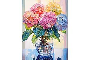 EIBEILI Diamond Painting Kits for Adults - Unleash Your Inner Artist with Hydrangea in Glass