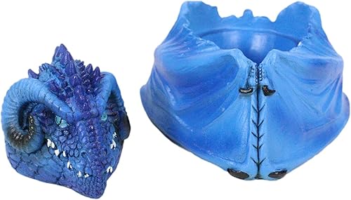 Miniatura 5 de Ebros Gift Enter The Dragon Blue Hibernating Drake - Joyero pequeño de Stanley Morrison Alquimia Alquimia Alimia Fantasía Magia Dragones Escultura