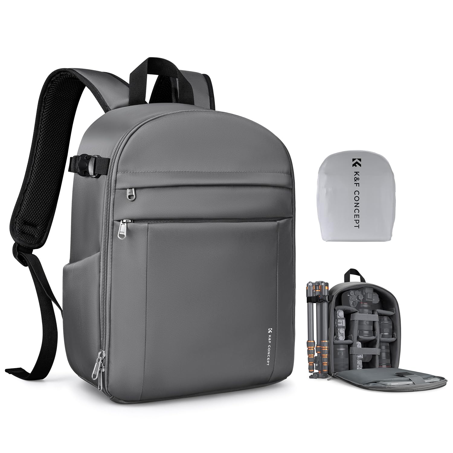 K&F CONCEPT Camera Backpack, DSLR/SLR/Mirrorless Photography Camera Bag