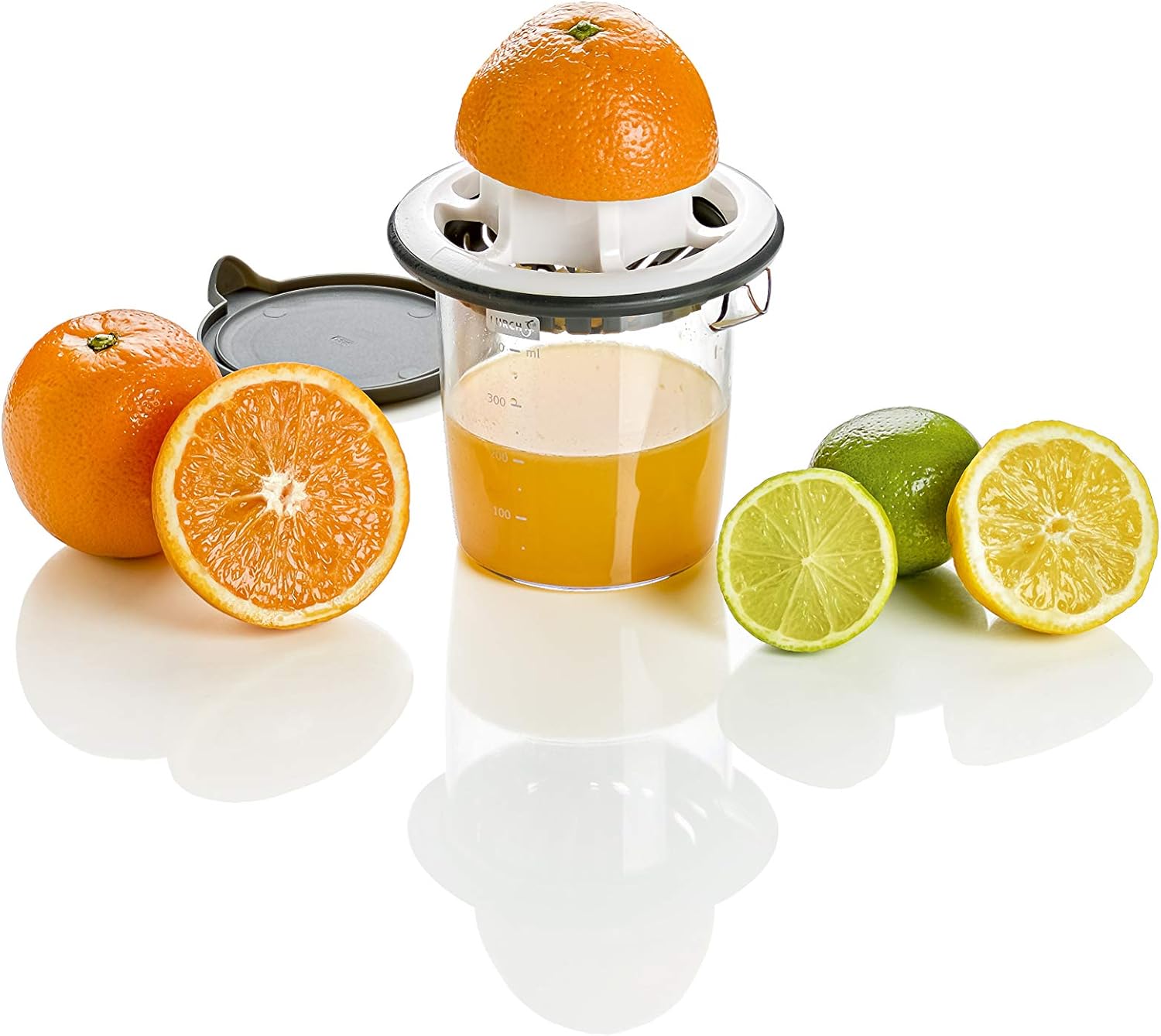 Lurch Germany 13.5 Oz Citrus Juicer with Lid - White & Gray