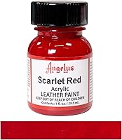 Vista 2 de Angelus Pintura acrílica para cuero, rojo escarlata, 1 oz