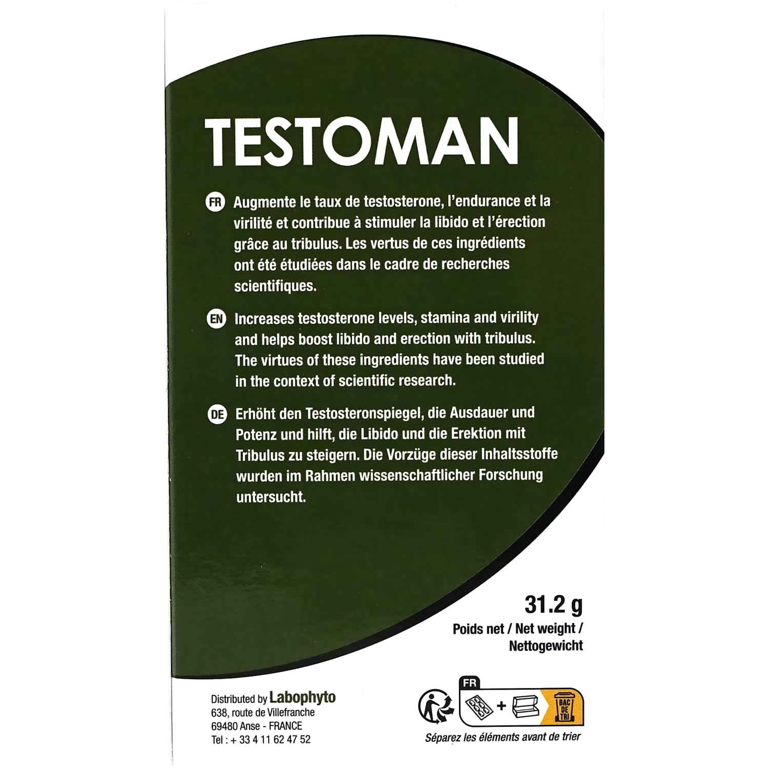 Labophyto Testoman (60 gélules)