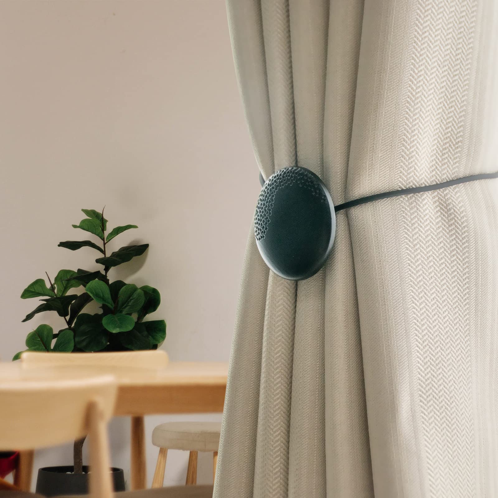 Ferma Tende Magnetici 8 Pezzi In Cotone Beige: Legacorde Per Tende Eleganti E Regolabili Per Casa E Ufficio