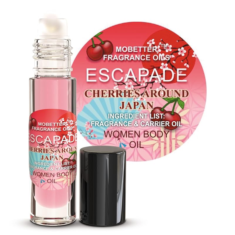 MOBETTER FRAGRANCE OILS Escapade Cherries In Japan Óleo perfumado corporal feminino em roll-on