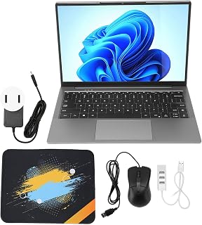 Laptop Ultrafino, Alto-falantes Duplos BT4.2 Resolução de 1920 X 1200 100-240 V Laptop de 14,1 Polegadas 12 GB 512 GB CPU de 2,8 GHz Múltiplas Interfaces para Windows 11 para Office (plugue americano)