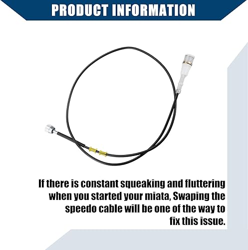 Miniatura 7 de NA01-60-070B  Cable de transmisión manualvelocímetro para Mazda Miata 1990-1997  MT Conjunto de cable del velocímetroDuradero1 unidad