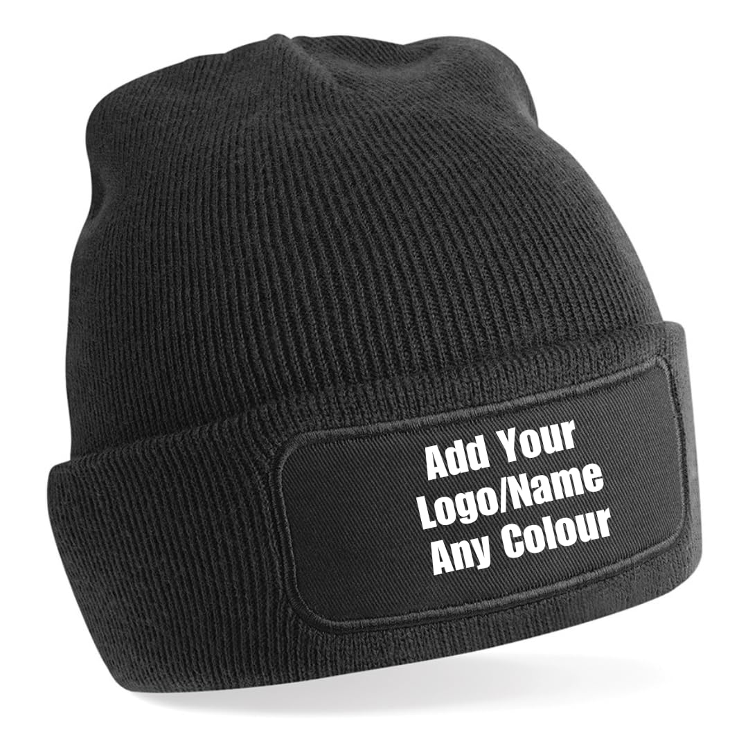 CustomPersonalized Beanie Hat Add Your Logo, Name, Design Warm & Stylish Winter Hat with Your Customized Name or Logo – Perfect for Teams, Businesses, Workwear, and Gift