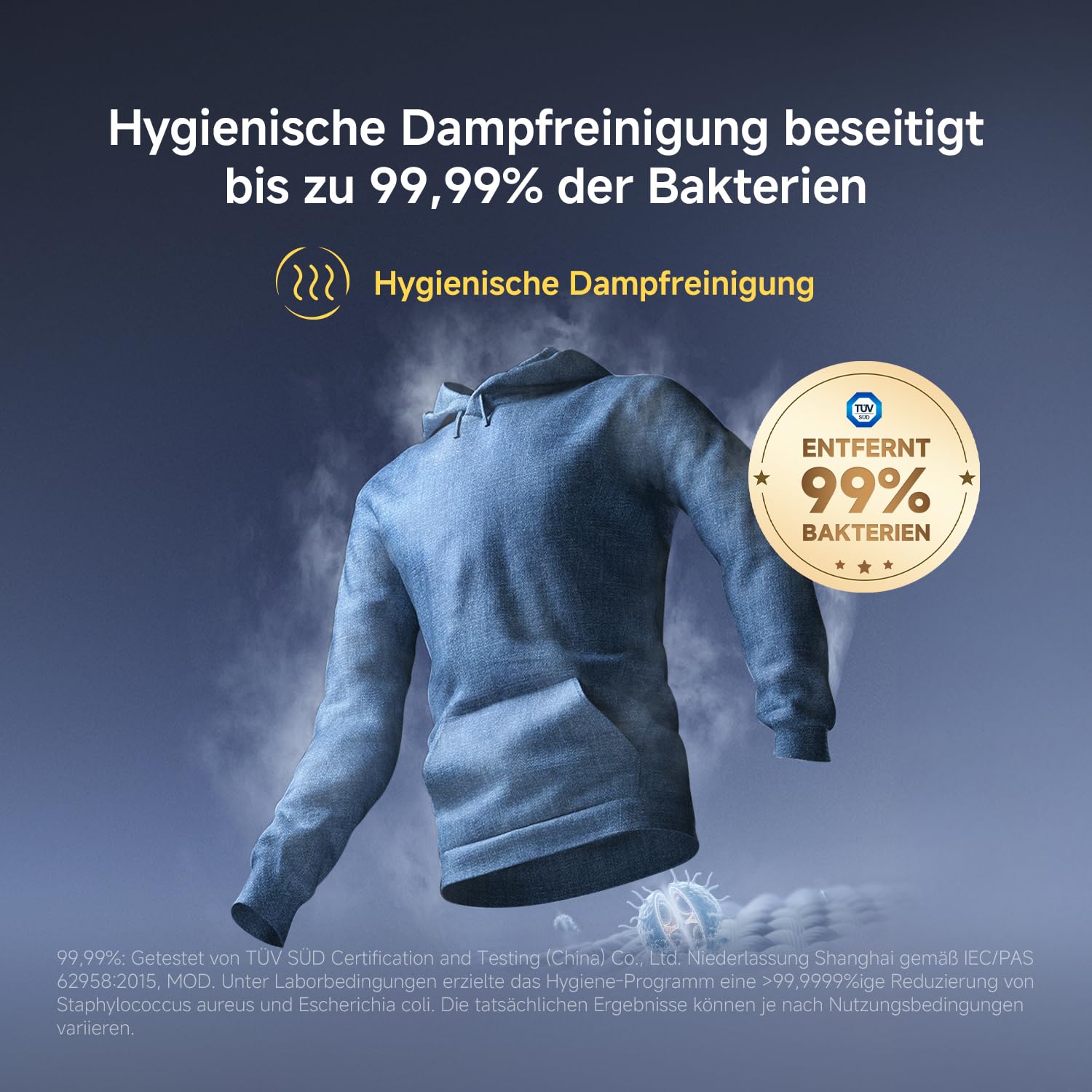 Xiaomi Mijia Front Load Washer Dryer Pro 9 kg Waschen / 6 kg Trocknen | Automatische Dosierung, Direktantrieb, Schnellwäsche, Auffrischen & Dampf-Hygiene, App-Steuerung, Weiß, A-25 % Wascheffizienz