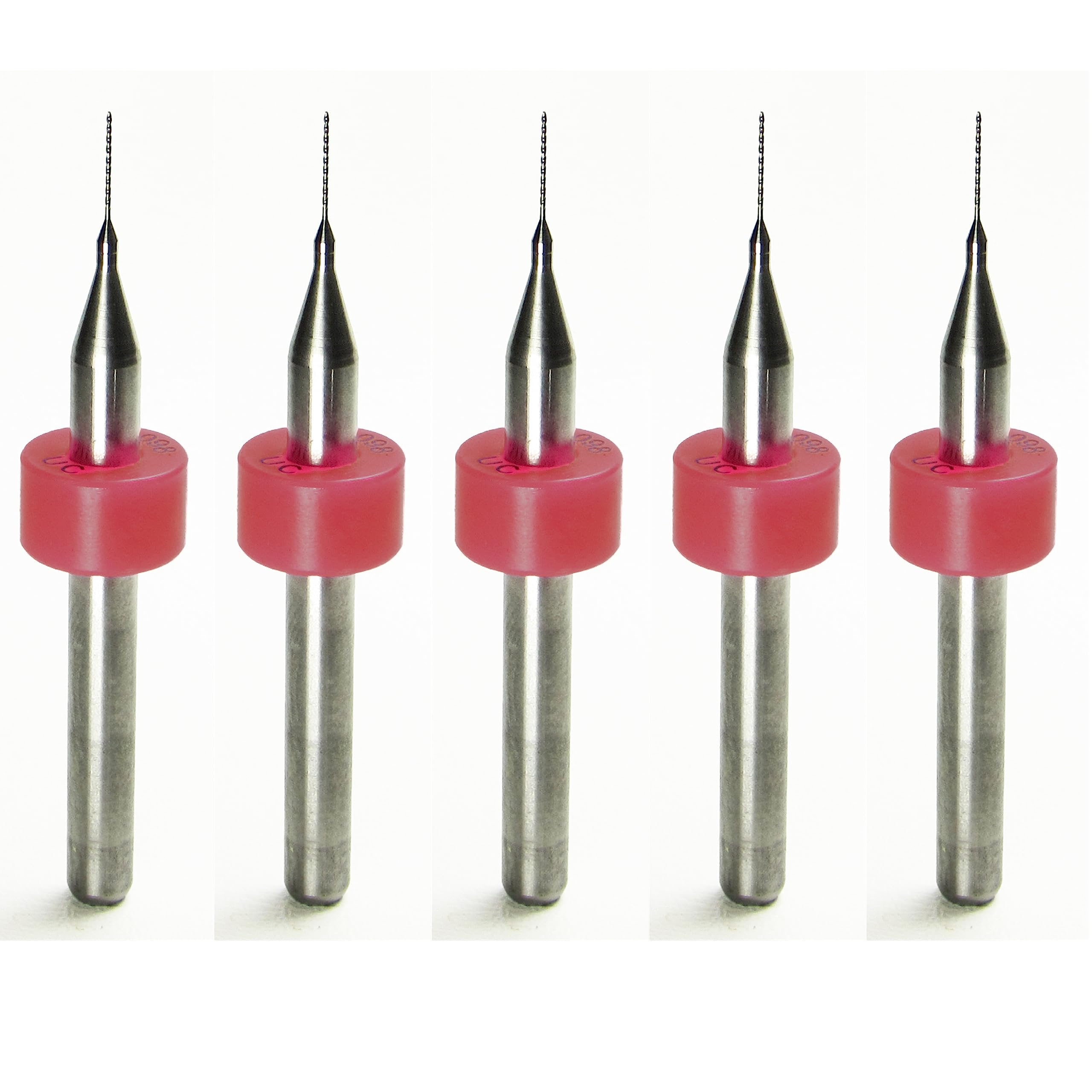 0.25mm .010" .0098" #87 Carbide Drill Bits - Five Pieces