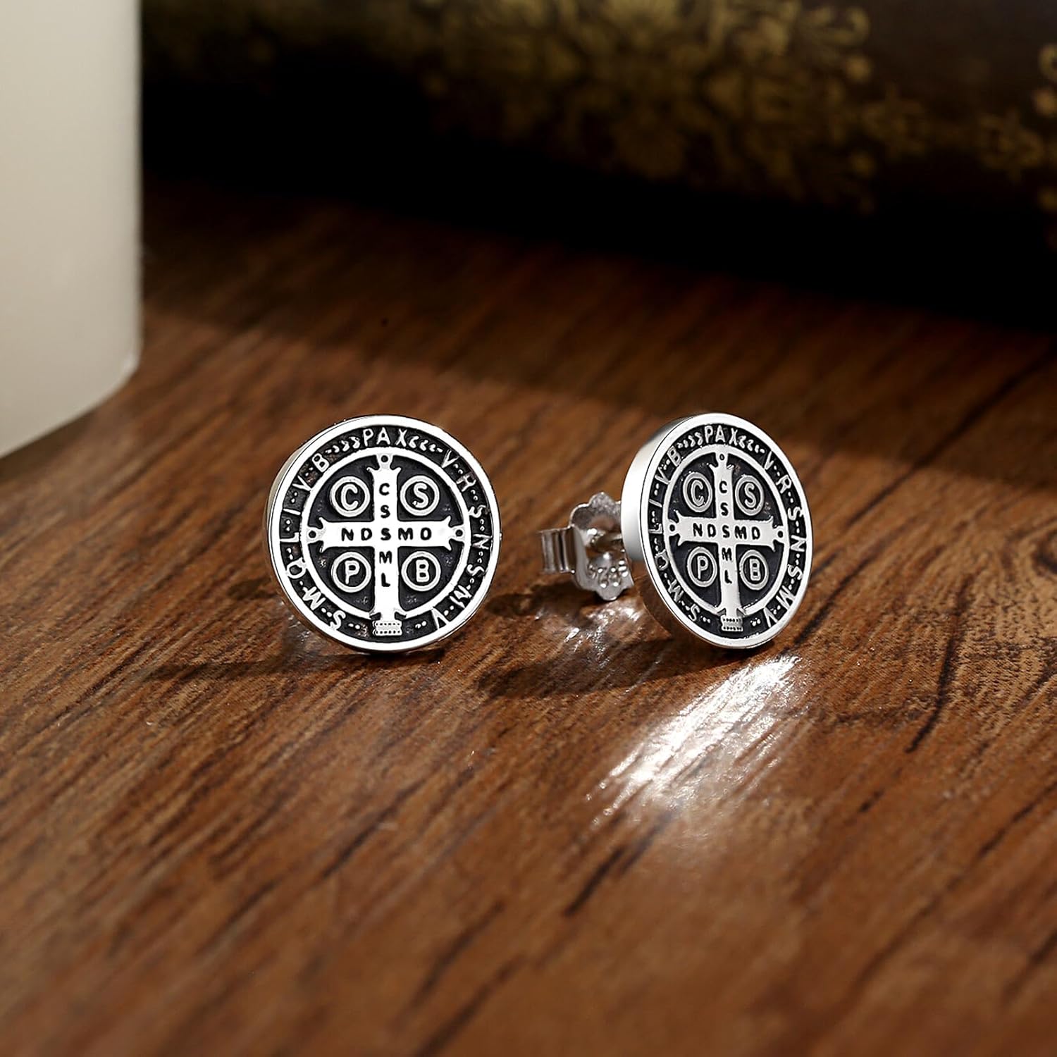 INFUSEU 925 Sterling Silver Stud Earrings for Women Teens, Cute Everyday Hypoallergenic Jewelry