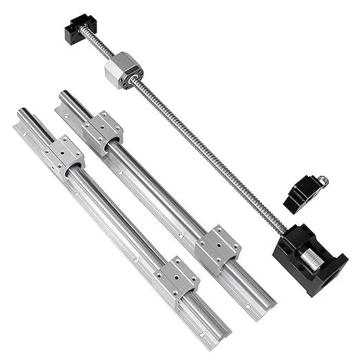 CNCMANS 4 stuks SBR20UU 20 mm aluminiumlegering lineaire lagers glijblok, 4 stuks CNC Linear Motion as, glijblok (SBR20