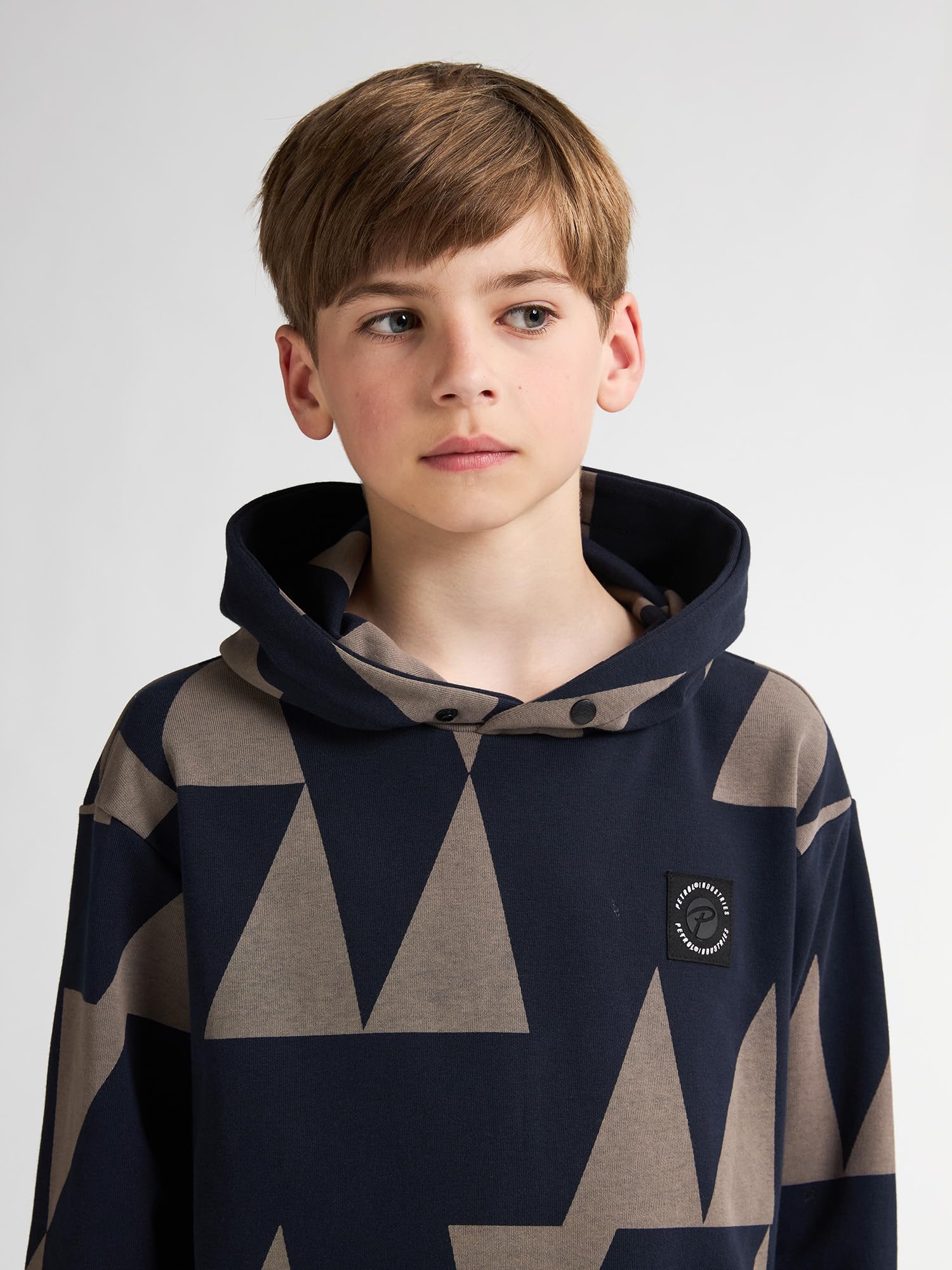 Petrol Industries - Geometrische Hoodie Lassen