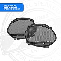 Vista 2 de Hogtunes 57 rejillas de altavoces frontales de malla (paquete de 2), se adapta a los modelos Harley-Davidson Road Glide 1998-2013