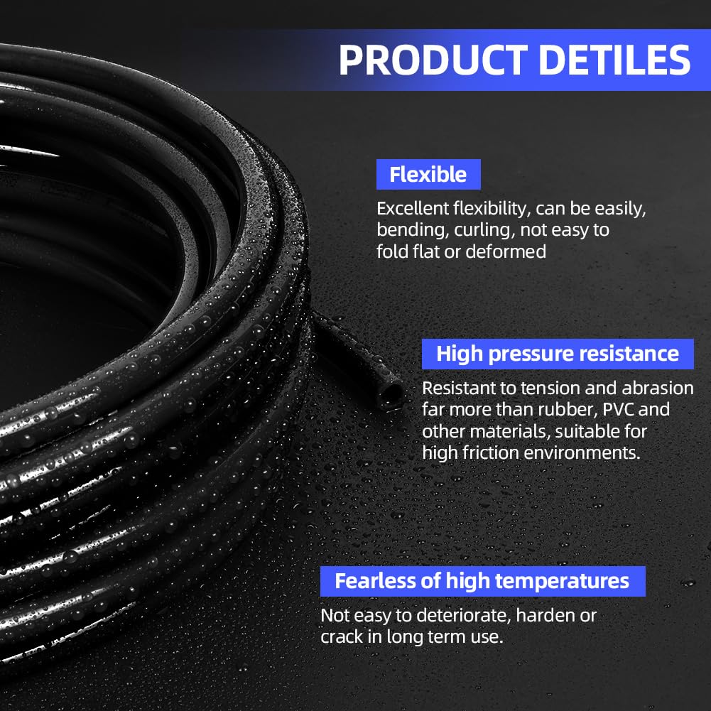 ANOMM Polyurethane PU Air Hose Pipe Tube Kit, 10m(32.8ft) Length, 5mm ID * 8mm OD - Image 4