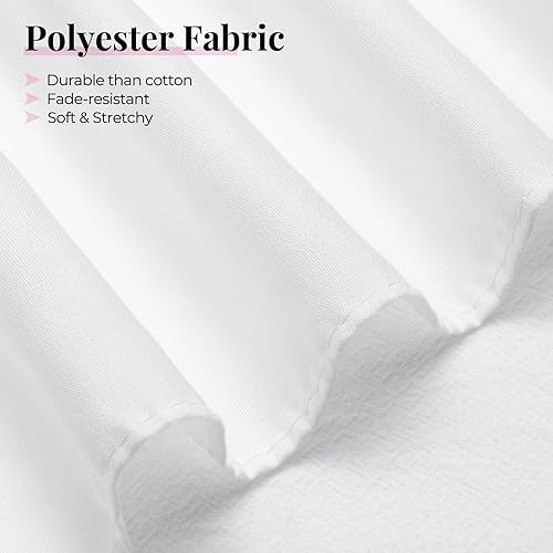 Miniatura 5 de Falda de cama RIMELA envoltura volante elástica que protege contra el polvo con color sólido, resistente a las arrugas y a la decoloración con