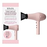 L'ANGE HAIR Soleil Professional Hair Dryer | 3 Heat Settings & 2 Airflow Settings | Cool Shot Locks-in Style | Professional Length Cord | Best Lightweight Hair for Smooth Blowouts (Blush)