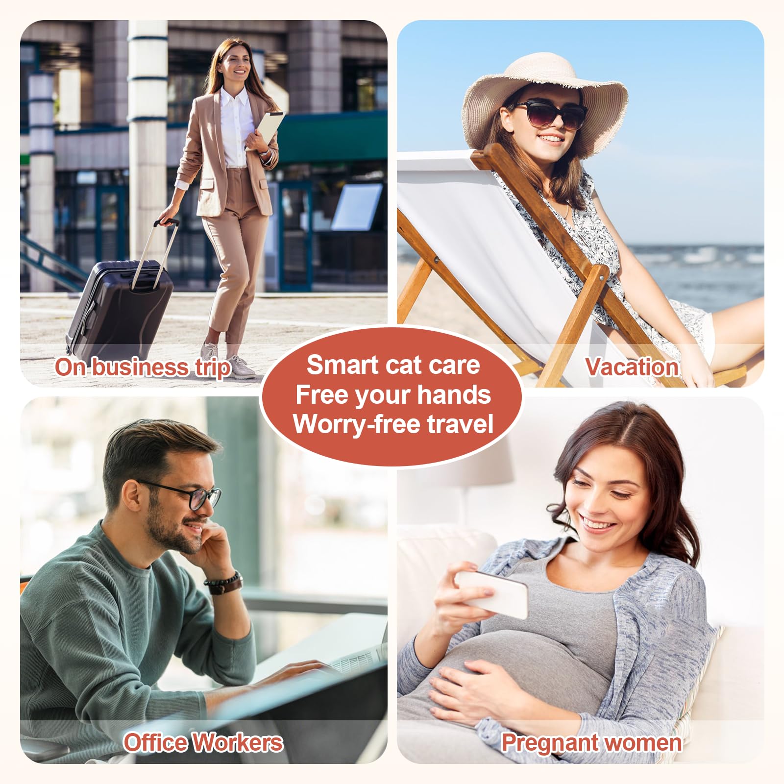 lettiera per gatti autopulente, capacità 70 l XL (48 x 55 x 61 cm), controllo app WiFi, toilette automatica inodore per gatti con sacchetti da garage
