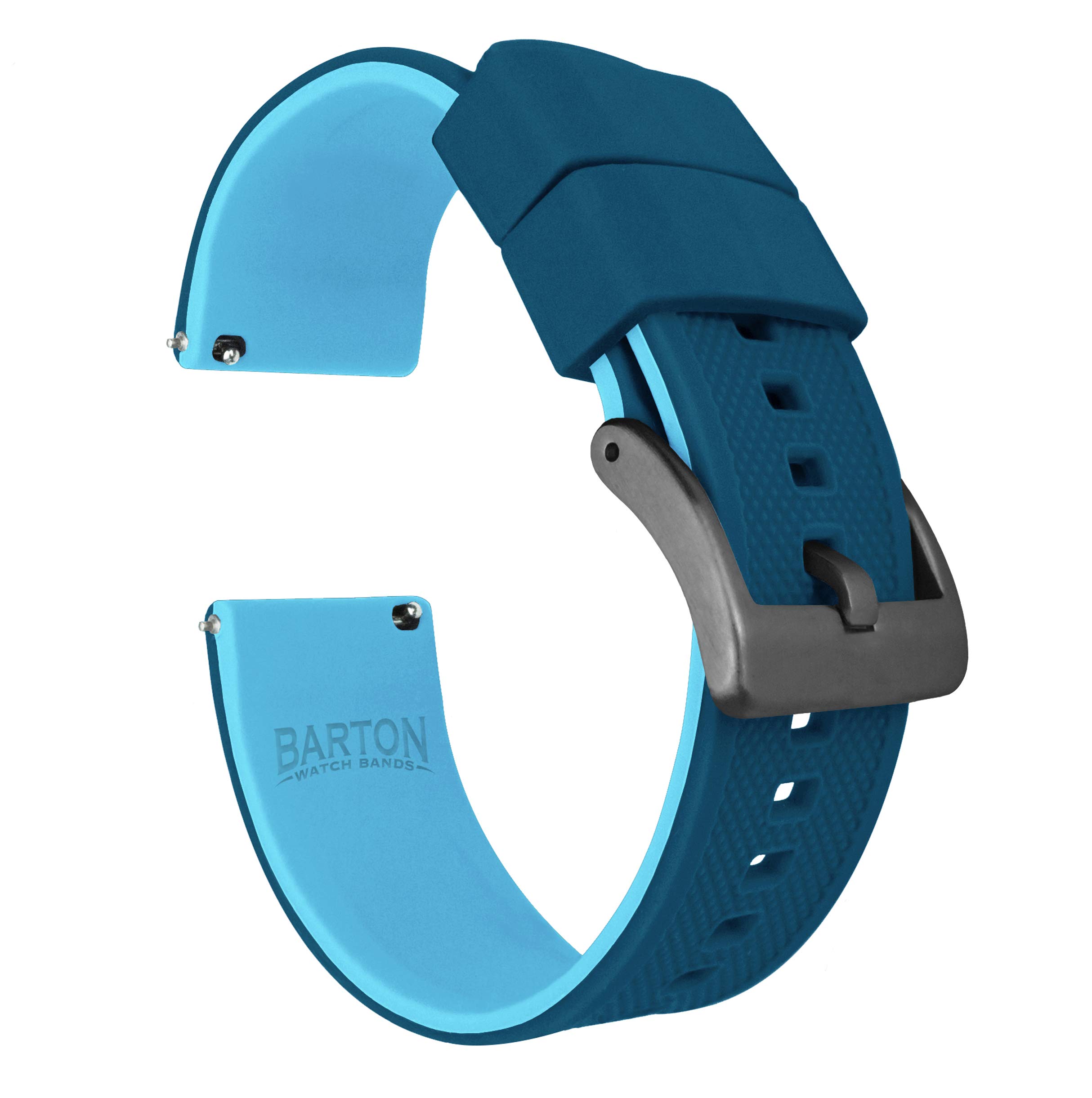 BARTON Elite Silicone Watch Bands - Gold Buckle Quick Release