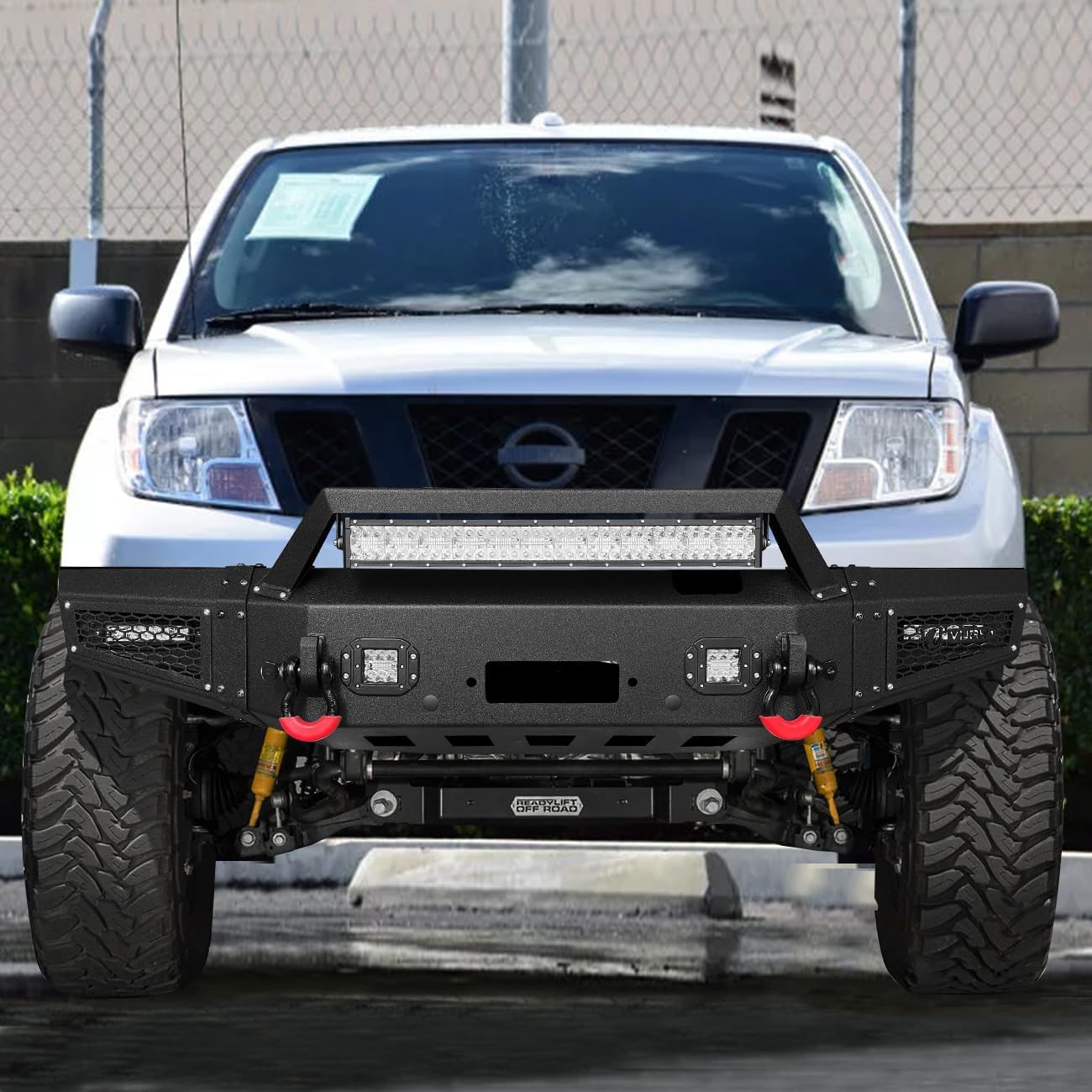 Vijay Front and Rear Bumper Fits 2005-2021 Frontier with Winch Plate and Lights