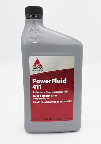 AGCO 79014716 Parts PowerFluid 411 Fluido de transmisión automática 1 cuarto de galón (32.0 fl oz) Compatible con General Motors y Ford