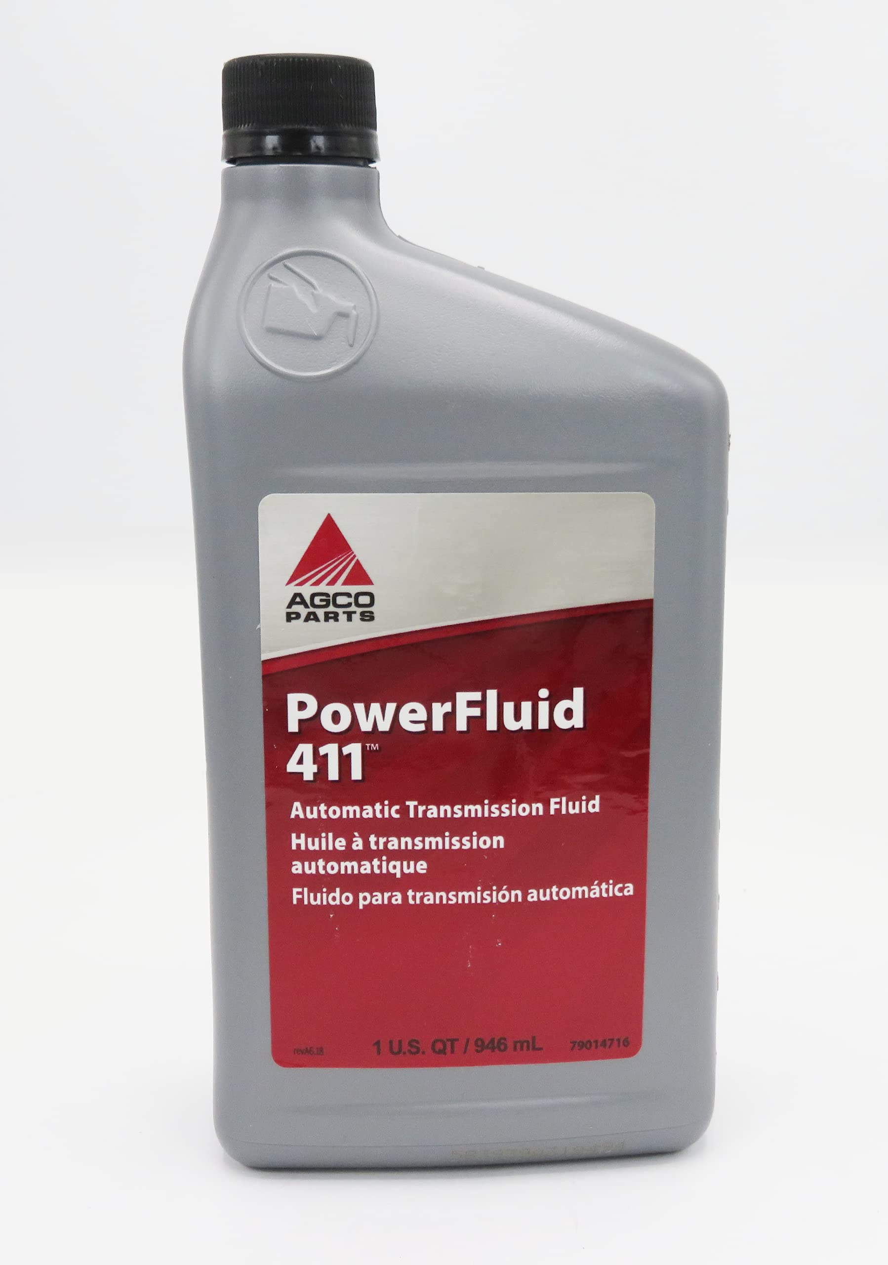 AGCO 79014716 Parts PowerFluid 411 Automatic Transmission Fluid 1 Quart (946 mL) Compatible with General Motors and Ford Automatic Transmissions Requiring Dexron