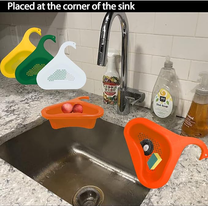 Cesto Colador para Fregadero de Cocina, Forma de Cisne, 4 Piezas miniatura 7