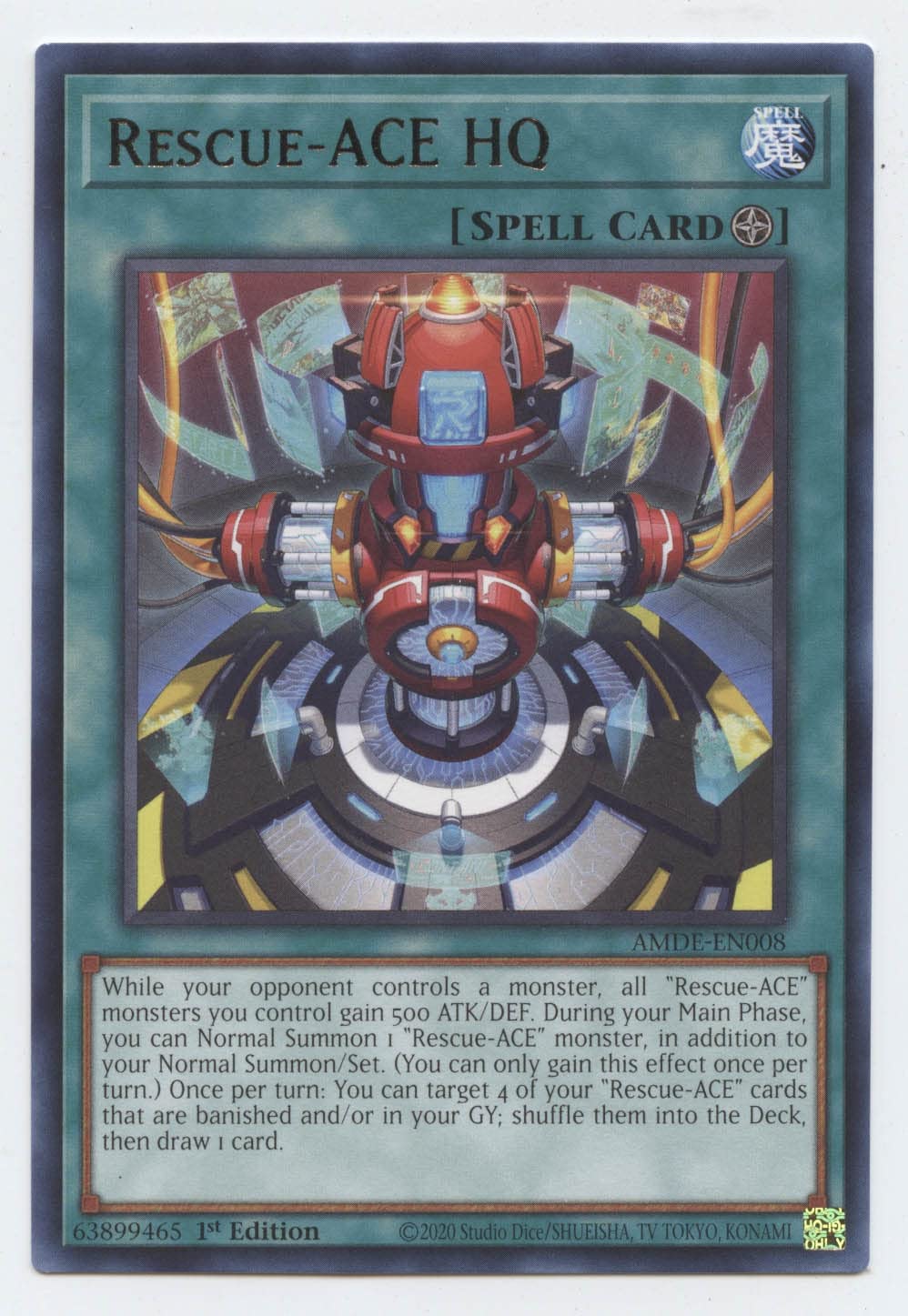 Rescue-ACE HQ - AMDE-EN008 - Rare - 1st Edition