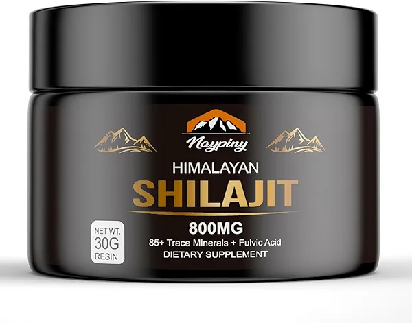 Shilajit Pure Himalayan Organic Shilajit Resin, 800mg Gold Grade Natural Shilajit for Men & Women, with 85+ Fulvic Acid & Trace Minerals, Energy Boost, Immune Support, 30 Grams