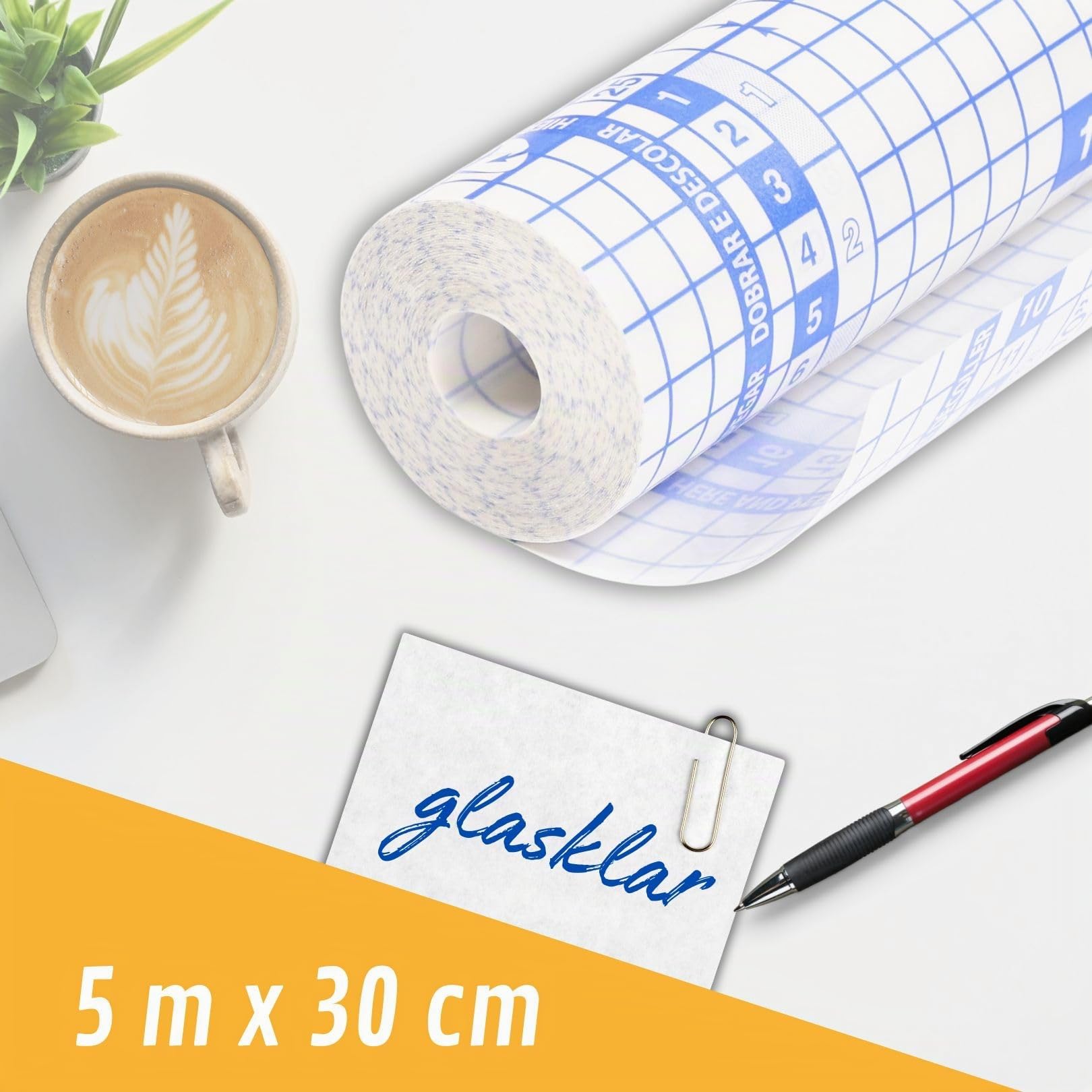 Film de protection autocollant pour livre 5 m x 30 cm transparent découpable indéchirable