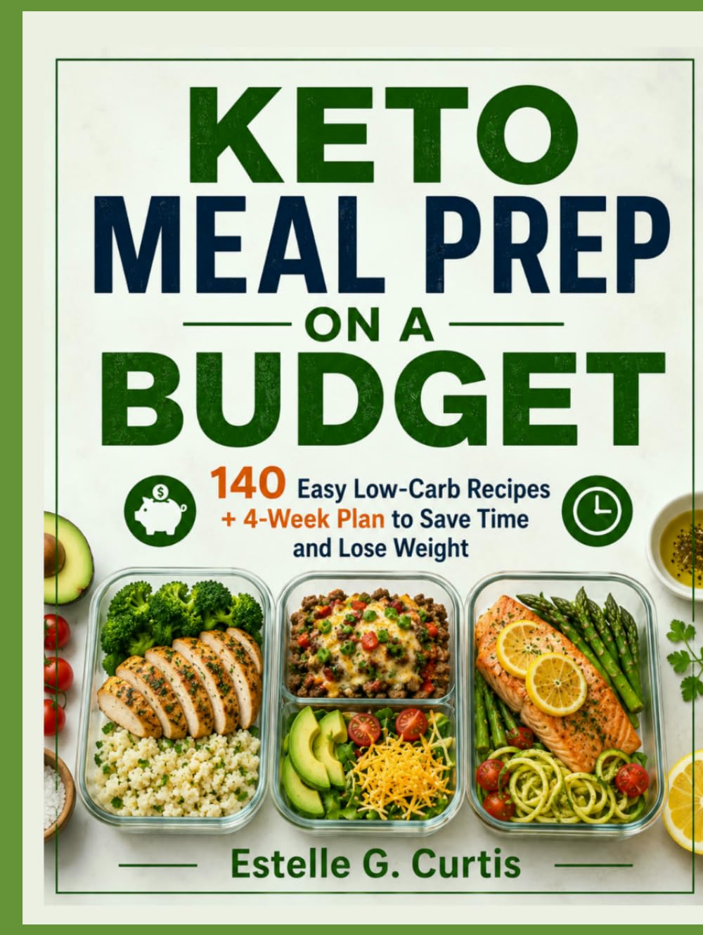 Keto Meal Prep on a Budget: 140 Easy Low-Carb Recipes + 4-Week Plan to Save Time and Lose Weight